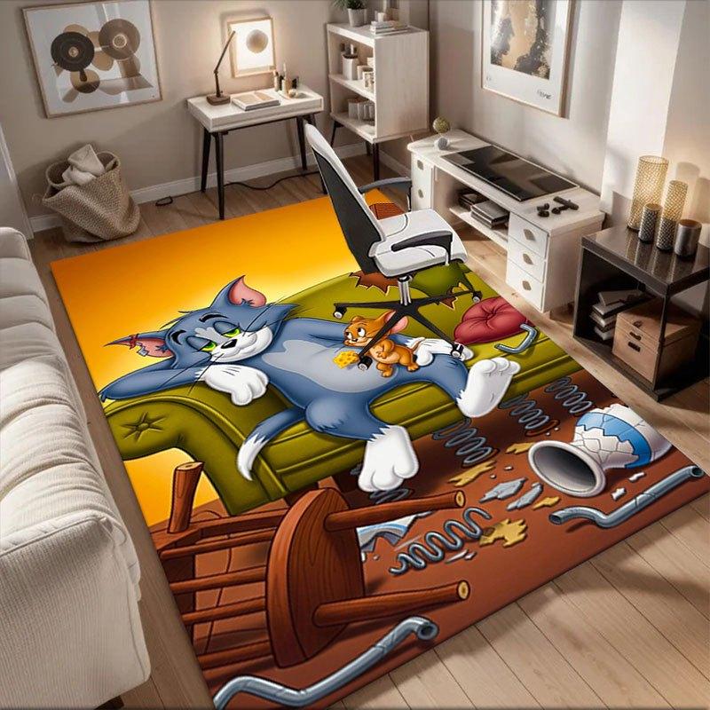 

Tom & Jerry Kids Room Decor PosterOffice Mat Home Decor Gift For Halloween & Christmas LD91 60cm by 90cm