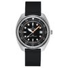 Automatic Mechanical Movement 1000 Meters Waterproof Unisex Swiss Watch 43.5mm Black Dial Stainless Steel Case Fabric Strap C024.907.18.051.00