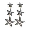 European and American Fashion Rhinestone Starfish Drop Earrings for Women's Daily Wear