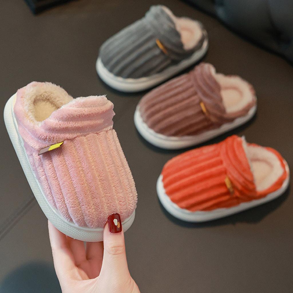 Kids Winter Warm Slippers Girls Plush Soft Comfortable Indoor Slippers Warm And Non- For Baby
