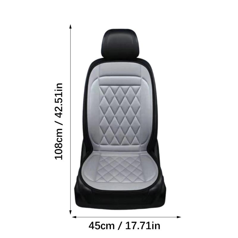 Quick Heat 12V Automotive Cushion Breathable Cotton Construction Anti Slip Base Winter Comfort Rapid Warmth Technology