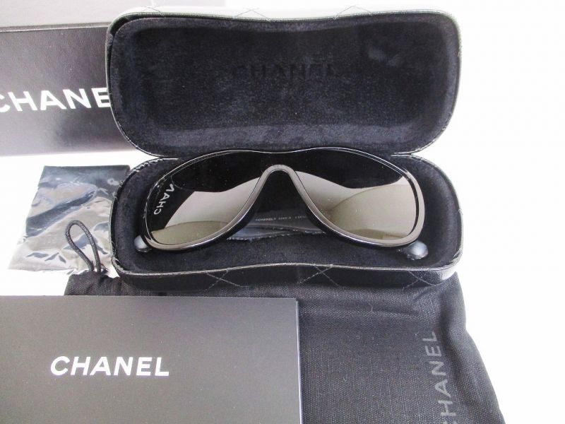 

Автентичні чорні сонцезахисні окуляри CHANEL Plastic&Tweed Eye Wear #6497 б/у
