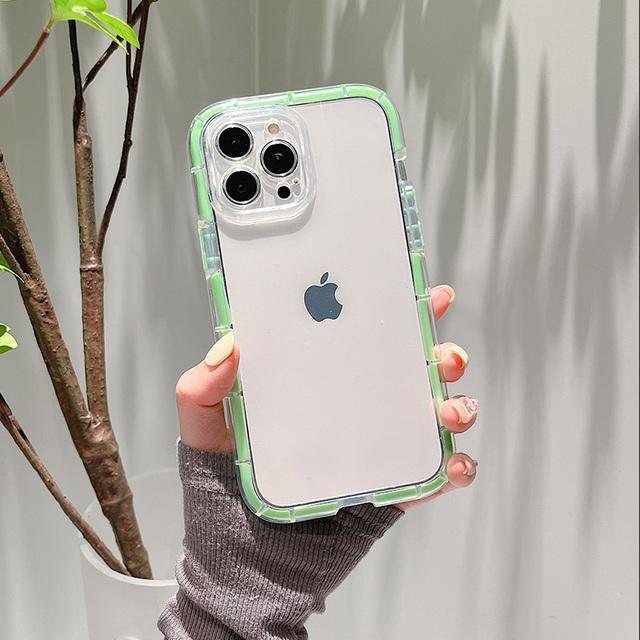 

Прозрачный светящийся чехол-бампер для Iphone 14 11 12 13 Pro Max 13pro X Xr Xs противоударный прозрачный силиконовый чехол с воздушным буфером For iPhone 13
