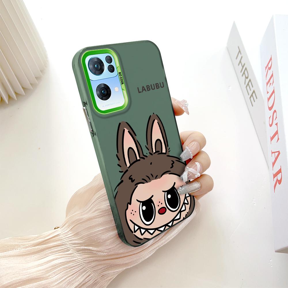 Painted Pattern Colorful Sliver Double Sided Hard Shell Shockproof Anti-fall Phone Casing for OnePlus OPPO Reno Realme