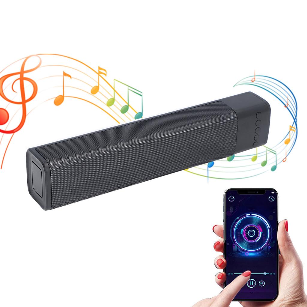Wireless Speaker Bar RGB Multicolor Light     Dual 4 Ohm  5W 20Hz‑20KHz for Home Gathering Outdoor Picnic