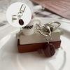 Coffee Lover Accessory Keychain Resin Keyring For Keys Luggage Zippers Or Gift Giving Occasions