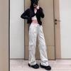 Lulu Parachute Cargo Pants - Women's Mid-High Waist, Sporty, Casual, Loose Fit with Straight Leg