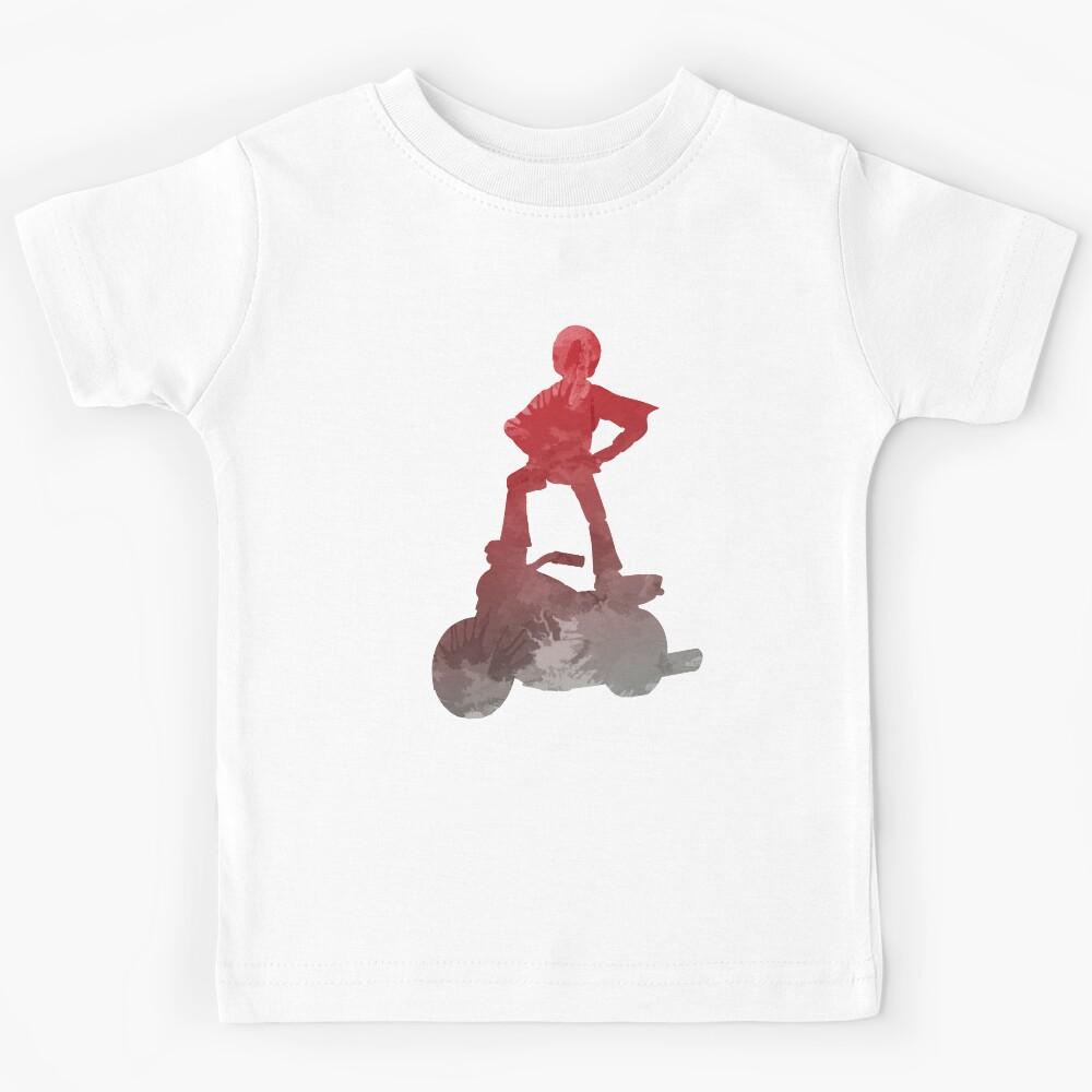 Man on motorcycle Inspired Silhouette Kids T-Shirt 130