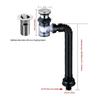Sink Downpipe Kitchen Sink Cross Drain Downpipe Retractable Deodorising Strainer Bathroom Sink Anti Clogger Kitchen Accessories
