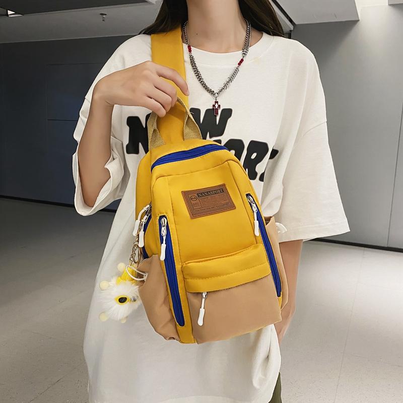 Sportsbrystveske Fargeblokk Herre Skulderveske Crossbody-veske Herre Midjeveske