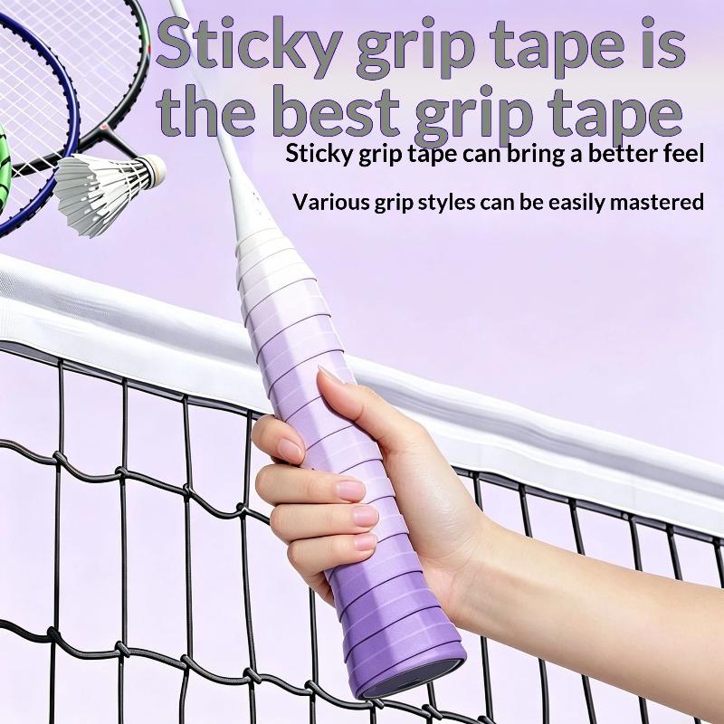 6Pcs Non-Slip Badminton Racket Handle Grip Gradient Overgrip Tape Winding Tennis Racket Rubber Grip Racquet Supplies Sports