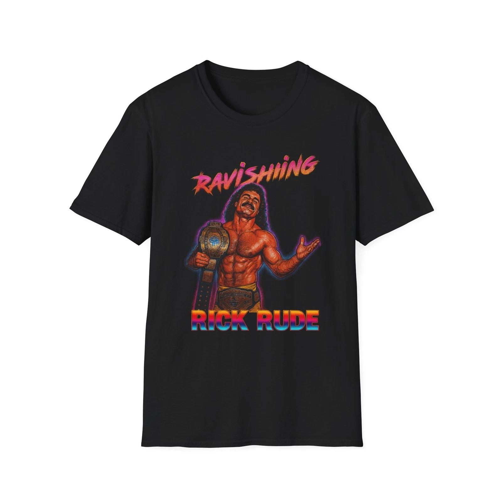 Ravishing Rick Rude Unisex Tee, Softstyle Shirt for Wrestling Fans, Graphic M