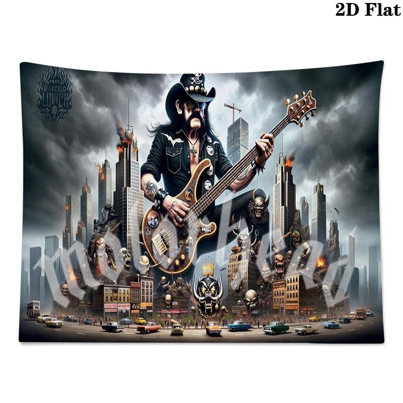 Motörhead Wall Tapestry Aesthetic Wall Hanging Printed Fabric Blanket Decorative Tapestries for Bedroom Living Room Home Decor