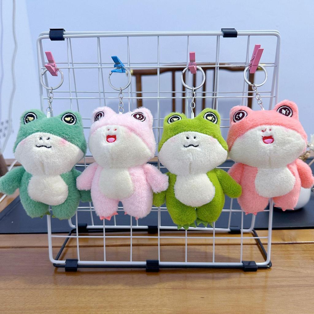 Mini Plush Toy Claw Machine Keychain Charms