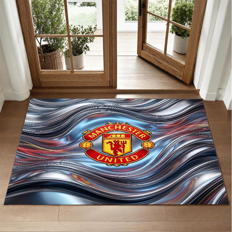 Manchester United Design Kristall Samt Teppich Weiche Dekorative Matte für Schlafzimmer Eingang