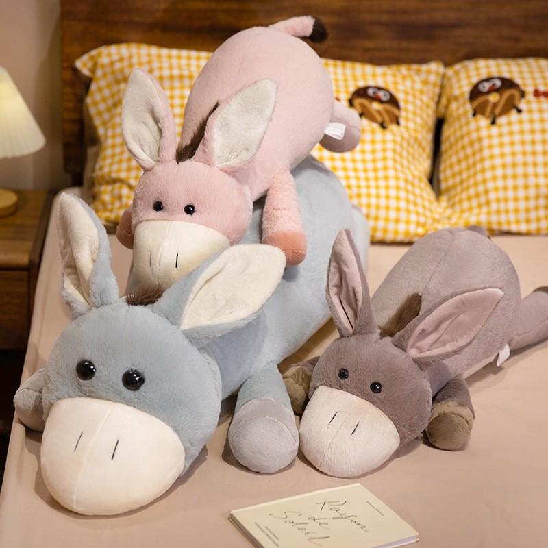 Big Donkey Eared Plush Toy Animal Long Bar Pillow Room Decoration Children Gift