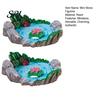 Miniature Rock Garden Decor 2 Pcs Stone Statue Resin Fake Models for Diorama Tranquil Zen Ornament Supplies Micro Train Landscape Railway Sand