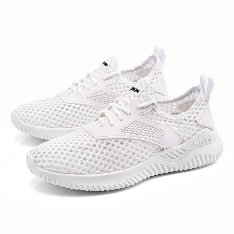 2025 Autumn New Men's Shoes Trend Breathable Hollow Mesh Sports Shoes Fashion Student Versatile Running Casual Shoes