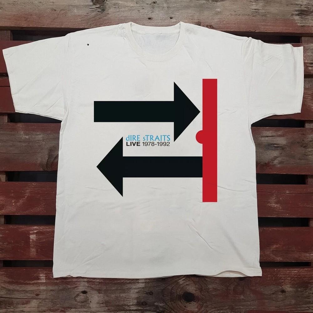 

Dire Straits Band Live 1978-1992 White T Shirt Full Size S-5Xl TA642 Unisex T-Shirt S