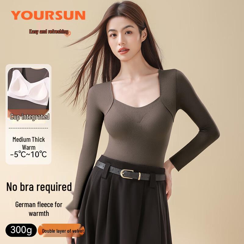 

Женский термобазовый слой Yiershuang со встроенным бюстгальтером XL