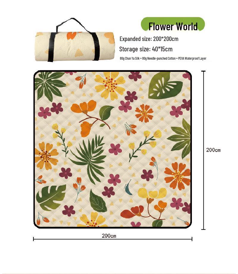 Oversized Waterproof Beach & Picnic Mat - Foldable, Thickened PEVA for Outdoor Use