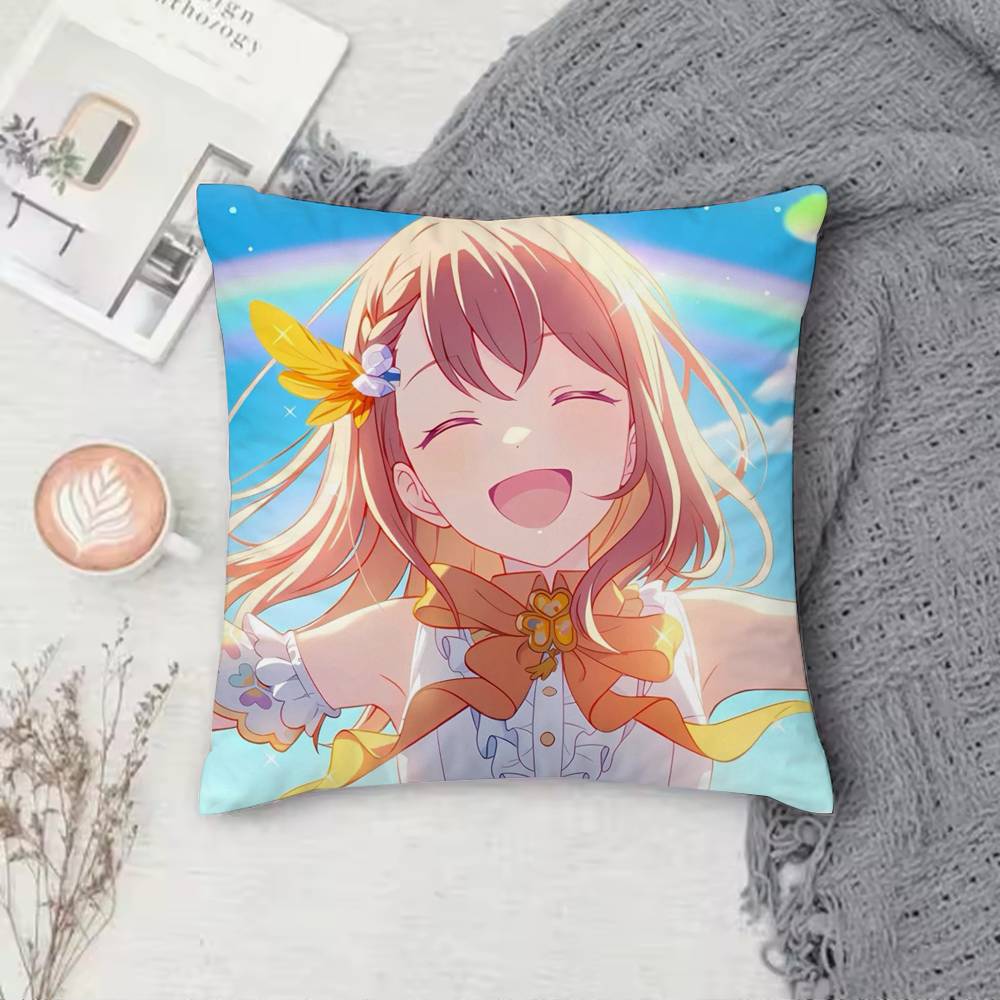 Project SEKAI Minori Hanasato Pillow Case Pattern Printed Pillowcase For Living Room Sofa Cushion Cover