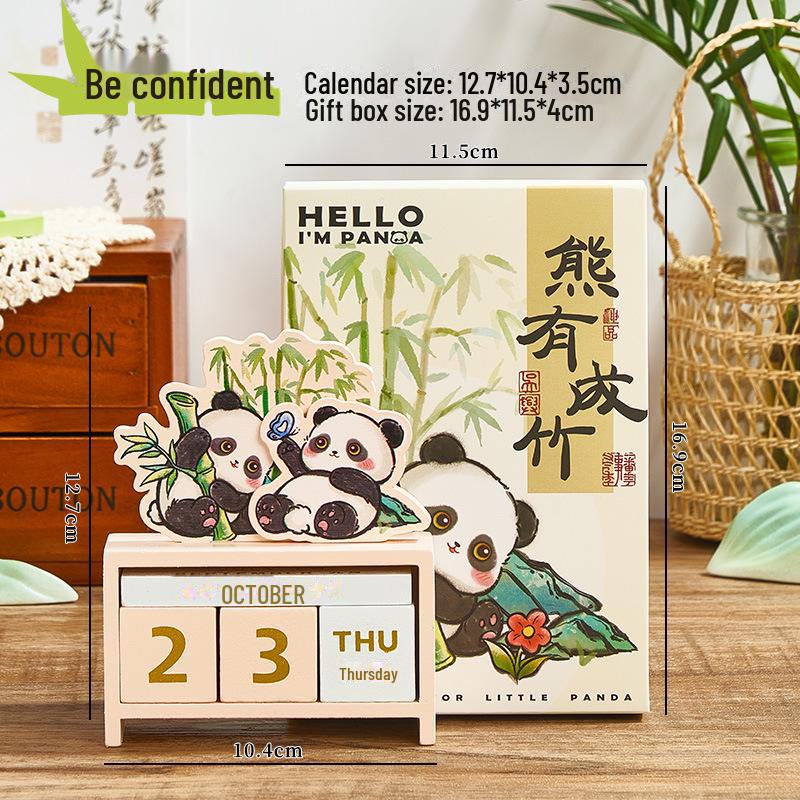 

Очаровательный деревянный вечный настольный календарь с пандой – студенческая награда или сувенир для путешествий