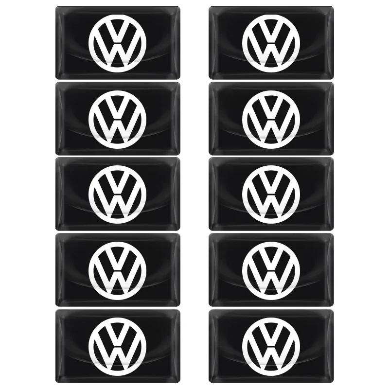 

B5 VW For Volkswagen 10pcs New 3D Epoxy Car Stickers Small Drop Glue Decals For Volkswagen Golf Passat B6 Magotan Touran Arteon