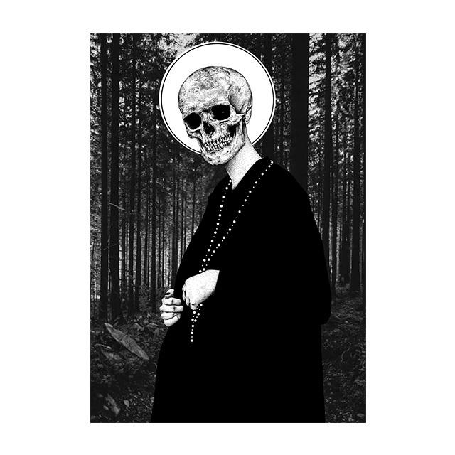 Nun Skeleton Woman Posters and Prints Wall Art Picture Horror Portrait Canvas Painting Living Room Home Decoration Gifts Cuadros