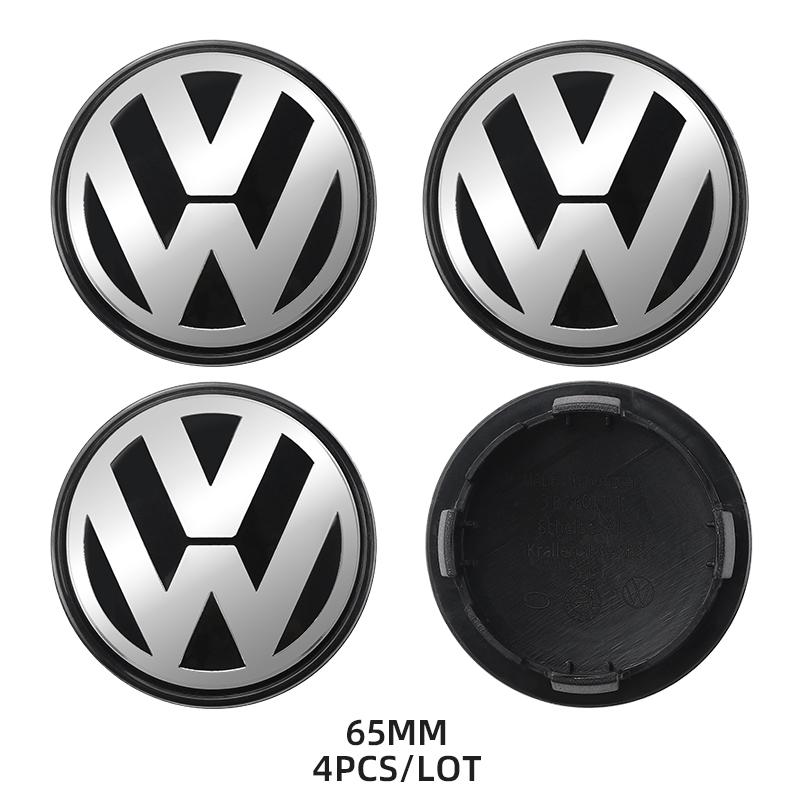 Emblems 4 Pièces De Capuchons De Moyeu De Roue Intégrés Avec Logo, 55 Mm Et 65 Mm, Pour VW Volkswagen Passat Lamando Touran Toua zf6