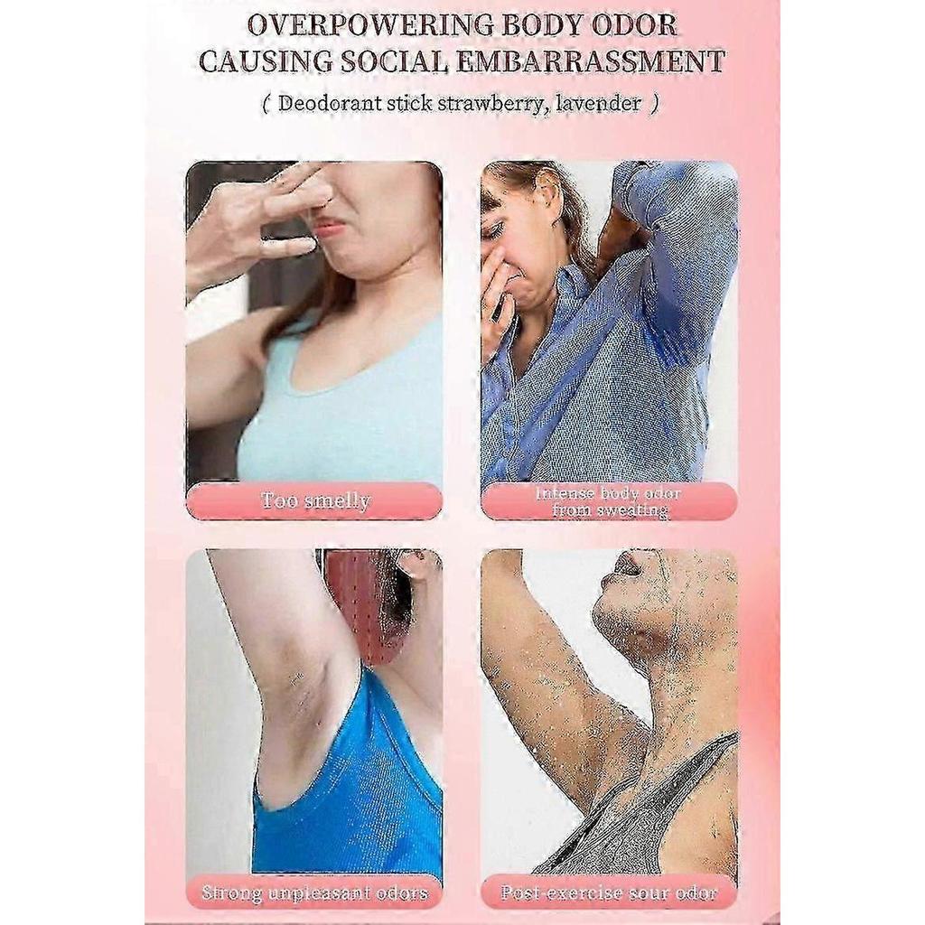 Aluminium-Free Roll-On Deodorant for Men & Women - 50g Stick with 48H Fresh Perfume Quality Scent