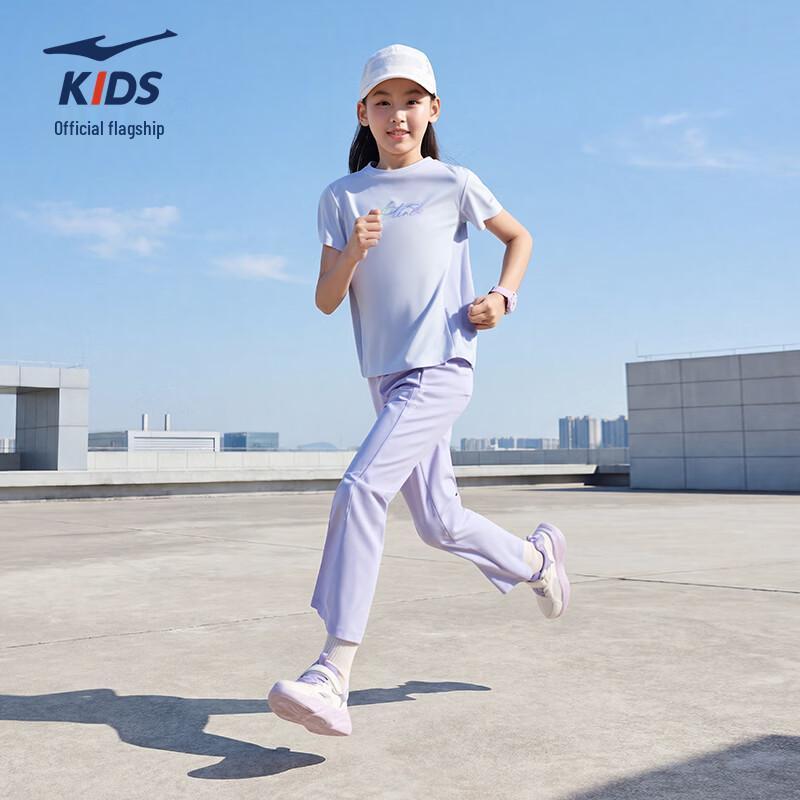 ERKE Girls' UV50+ Sun Protection Ice-Feel T-Shirt