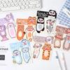 2pcs/Set Cub Adventure Magnetic Bookmarks Cartoon Animal Print Kawaii Mini Page Clips Marker Holder for Reading Books