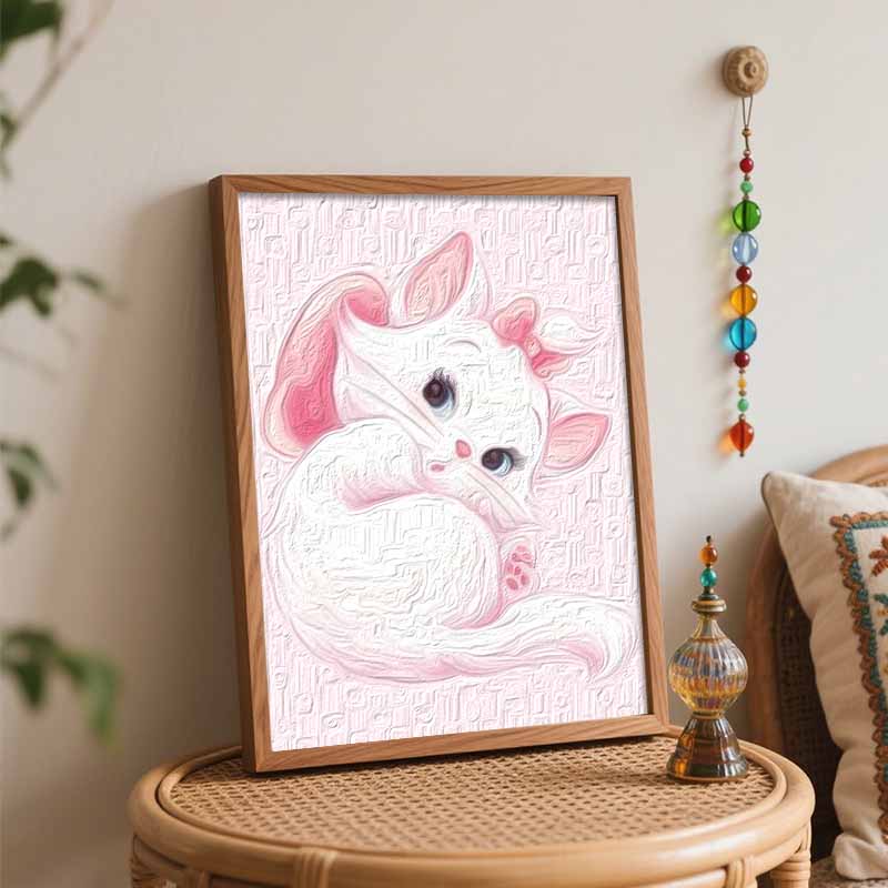 Disney Marie Cat Digital Oil Painting Art Handmade Diy Gift Home Decoration