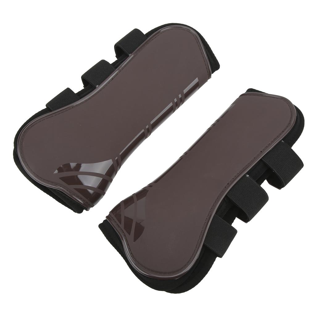2 pièces Protections de Jambes Avant de Cheval PU Néoprène Jambières de Cheval pour Équitation Saut
