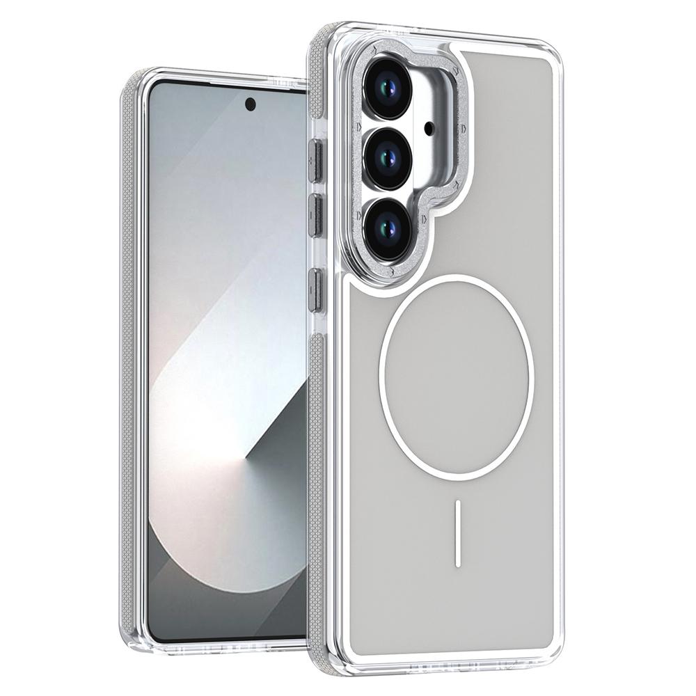 For Samsung Galaxy S25+ / S24+ Magnetic Case Dual Color Shockproof TPU PC Phone Cover