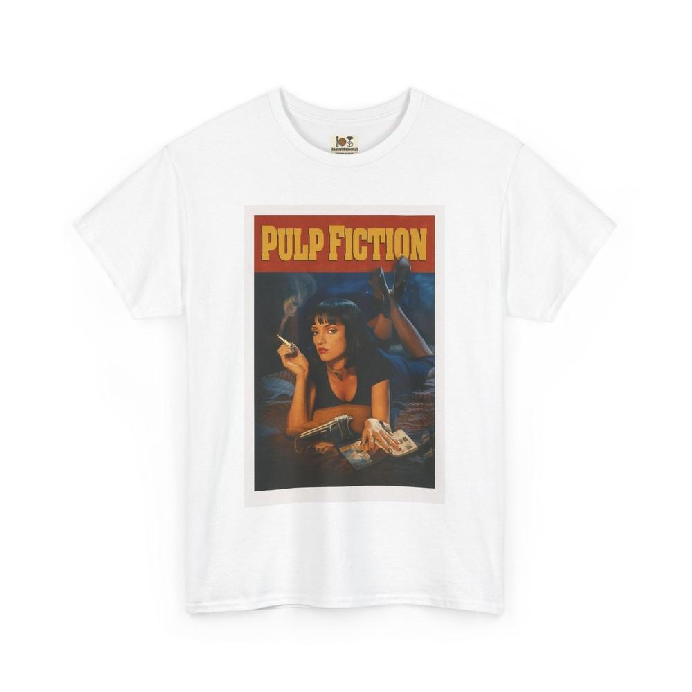 

Pulp Fiction Vintage-Style Tee, Retro Movie Shirt, Unisex Cotton Tee XL