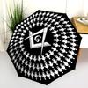 1PC Freemasonry Umbrella Portable Folding Umbrella Iron Frame Hole Bone Structure Outdoor Home Umbrella A5