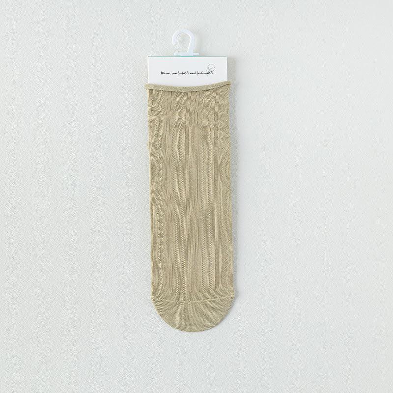 

Socks Stacking Socks Combed Cotton Medium Tube Socks Mesh Thin Hollow Breathable Ballet Shoes Socks One size fits all зелений