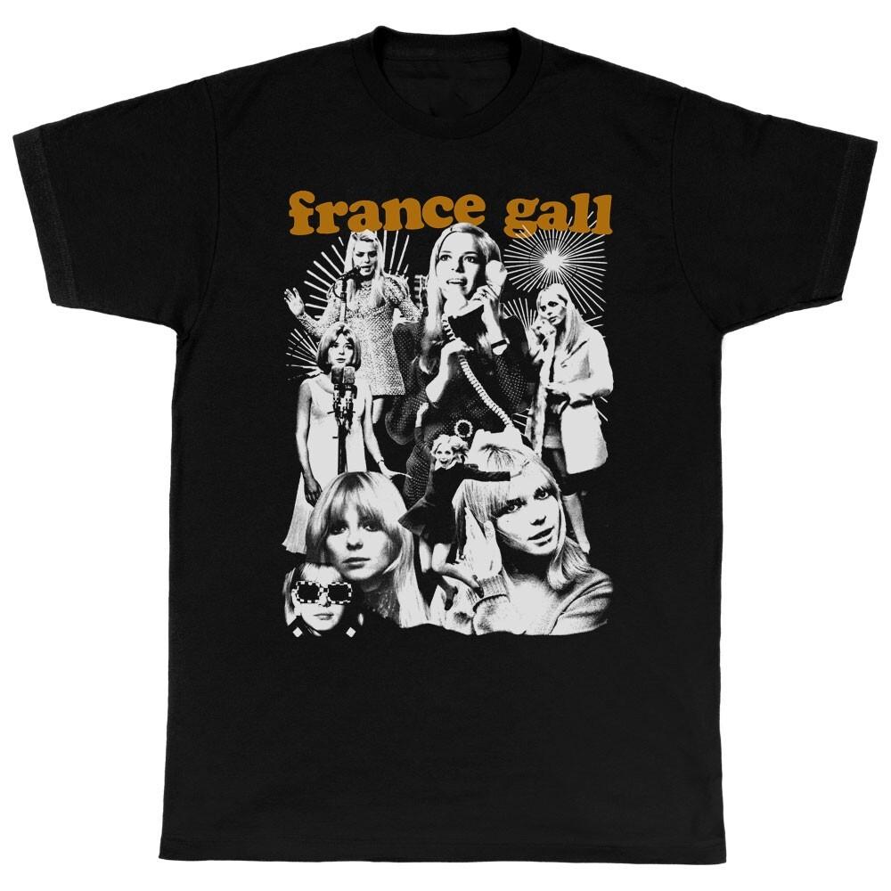 France Gall Singer Heavy Cotton Black All Size T Shirt TR412 XXXXL