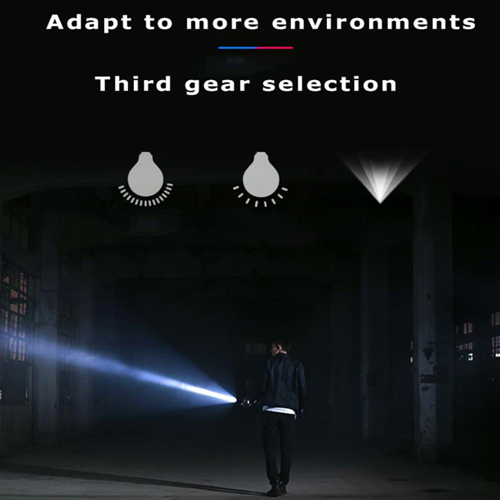 Mini Strong Light Flashlight USB Charging Aluminum Alloy Flashlight Super Bright LED Beads Adjustable Focus Long RangeFlashlight
