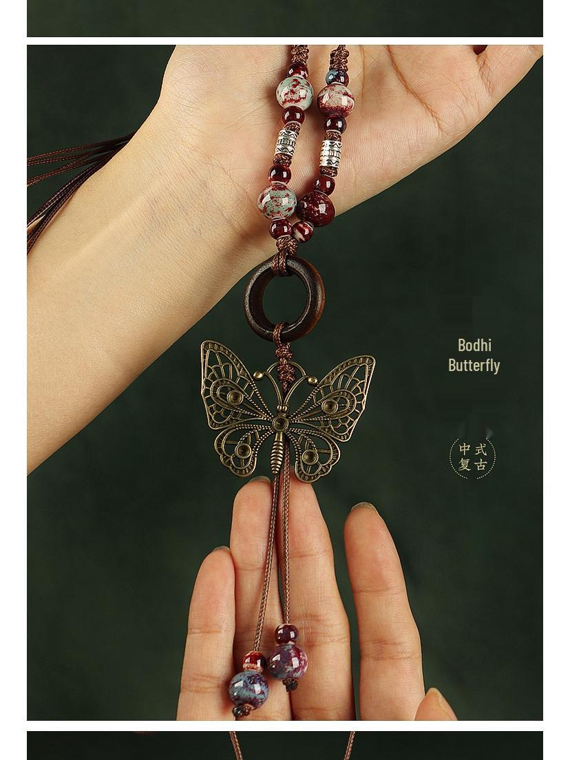 

Этническое ожерелье с подвеской-бабочкой Qingge для женщин