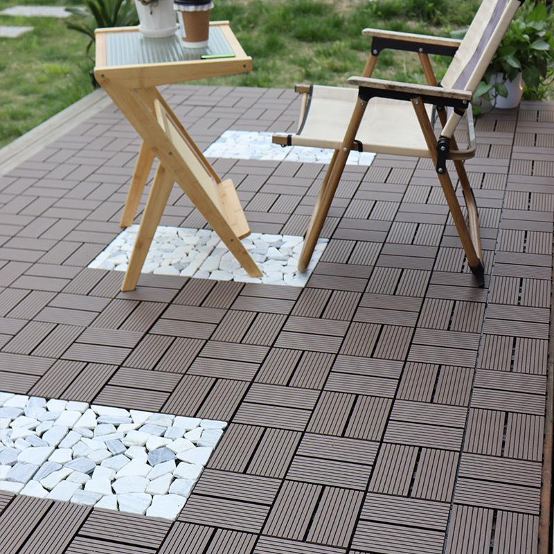 Premium WPC Outdoor Flooring: Anti-corrosion, Anti-slip, Easy Assembly for Patio, Balcony, Courtyard.