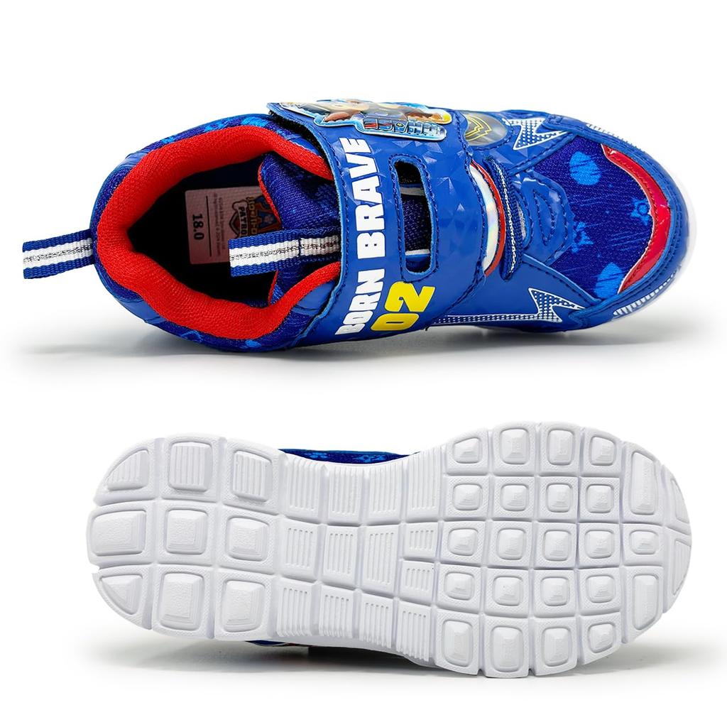 [Character] Paw Patrol Flash Sneakers for Kids, Paw Patrol, Boys and Girls, 70150 and 70151 (Blue (70150), Japanese Shoe Size, Kids, Numeric, 19.0 Cm)