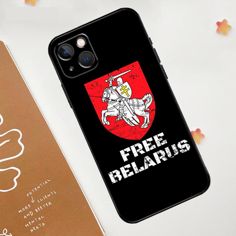 

Бесплатный чехол с флагом Беларуси для Apple iPhone 16 15 14 13 12 11 Pro Max Mini XR 16e 15 16 Plus Защитный чехол iPhone 13
