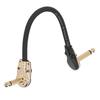 Guitar Patch Cable 5.9in Right Angle Noise Reduction Anti Jamming Flat End Effect Pedal Cable