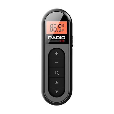 Astravox Digital Portable FM Radio with High Long and Charging Back Clip Design with Charging Cable and Perfect for Outdoor Emergency DSP,