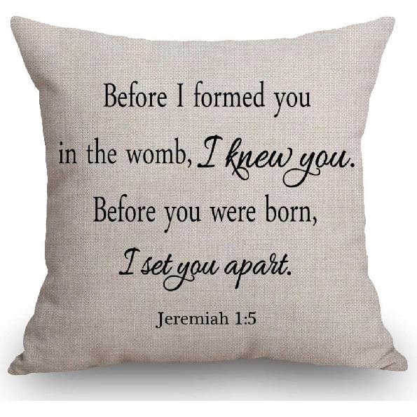 SSOIU Farmhouse Pillow Covers with Be You Tiful Quote 18 x 18 Inch for Farmhouse Decor Housewarming Presents for New Home