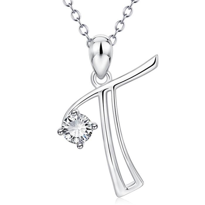 Fashionable 26 Letter Rhinestone Necklace Elegant Personalized Pendant Choker Stylish Versatile Jewelry Accessory For Women