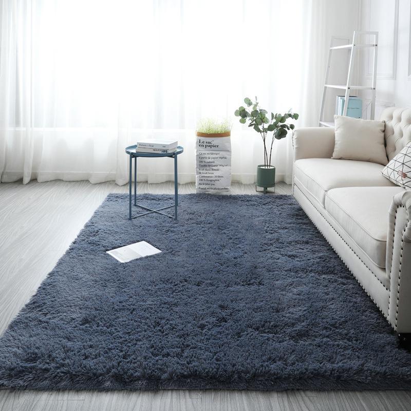 

Домашний напольный ковер, нескользящий, окрашенный в сетку, впитывающий, декоративное украшение для спальни, гостиной